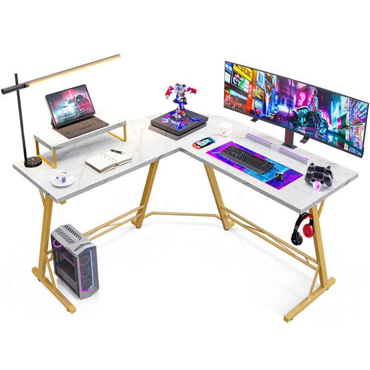 Inbox Zero Jayle LShape Desk & Reviews Wayfair